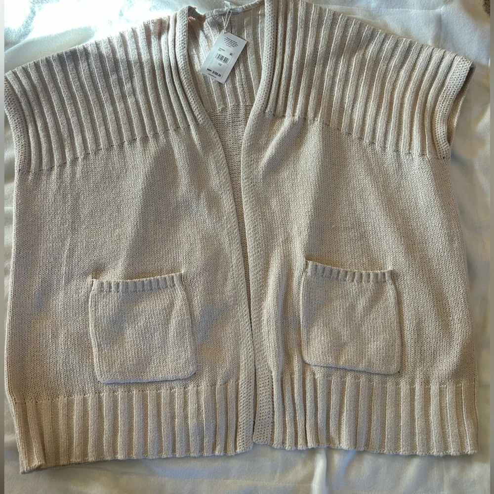 MARKDOWN on Splendid Collection 100% Cotton Open Front Cardigan - Picture 3 of 10